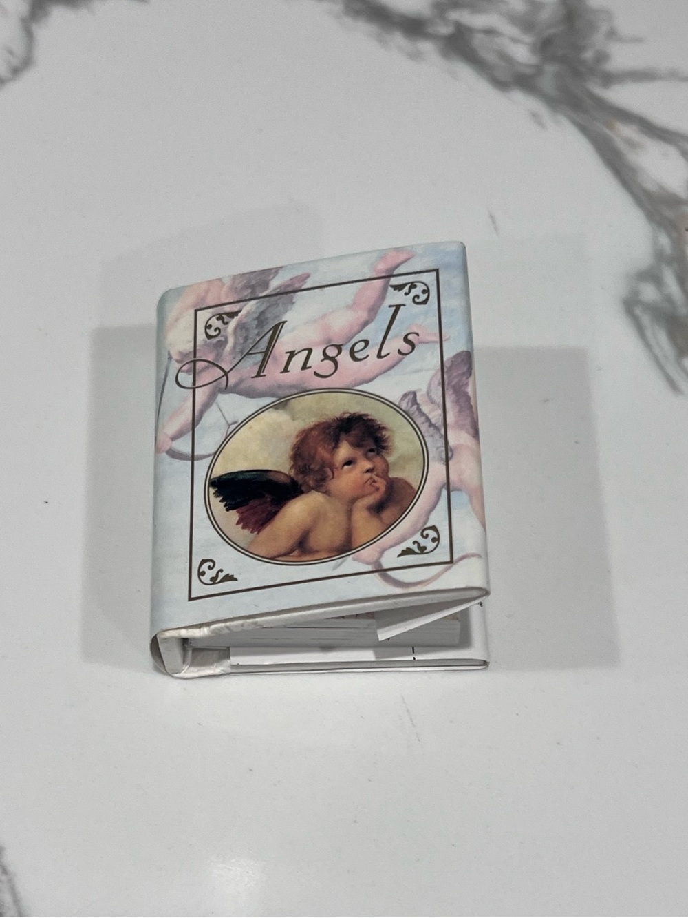 Vintage Miniature Hardcover Book Angels by Ariel Books